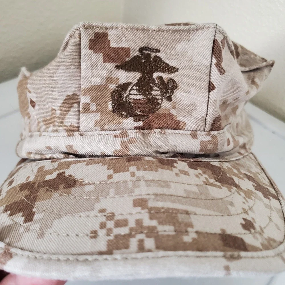 USMC MARPAT Desert Garrison Cover Sekri Industries Digital Camo Utility Cap Sz S